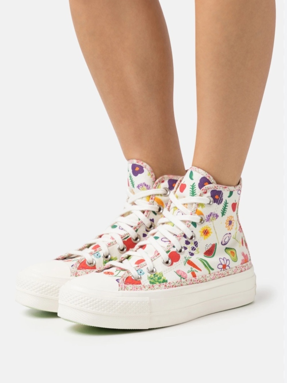Converse Chuck Taylor All Star Lift Platform women’s shoe canvas egret high